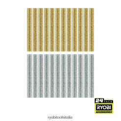 RYOBI 24 pz. stick di colla glitter a grandezza naturale Accessori 06V0D744