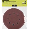 RYOBI 7 pz. 5 fogli di carta vetrata per levigatrice orbitale casuale Accessori 06V0D767
