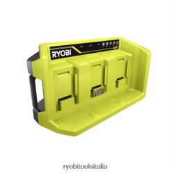 RYOBI Caricabatterie rapido a 3 porte da 40 V batterie e caricabatterie 06V0D700
