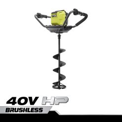 RYOBI Trivella per ghiaccio senza spazzole da 40 V HP all'aperto 06V0D448